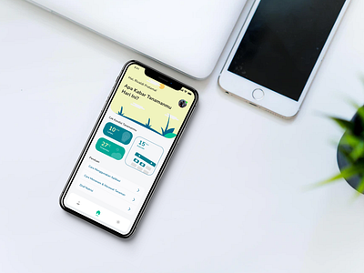 iPhone X Mockup - Growup App concept freelance grow growth plant app plant illustration planting simple ui uidesign uiux