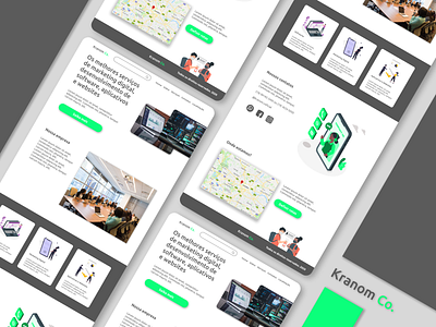 ui kranom co. app design start studies ui ux vector web