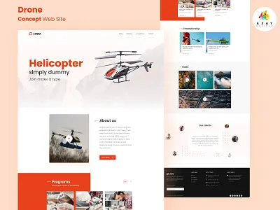 Drone or Helicopter Theme Website adventure website figma figma website helicopter homepage design theme design website concept website design