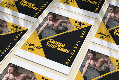 gym poster brand identity branding design ecommerce flyer gm flyer gym gym poster illustration poster poster design poster designer