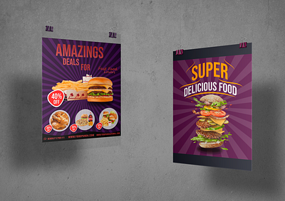 food flyer brand identity branding design ecommerce flyer food food poster illustration mockup poster typography vector