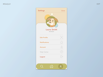 Daily UI Challenge #007 | Settings app dailyui dailyui 007 dailyuichallenge sketch ui uidesign