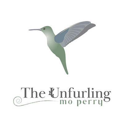 Unfurling - hummingbird illustration adobe illustrator feminine illustration logo nature vector