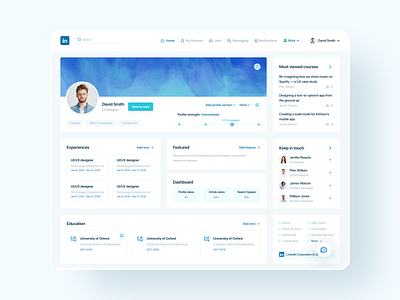 Linkedin Redesign branding clean creative design dribbble best shot flat icon minimal redesign trendy typography ui uidesign ux vector