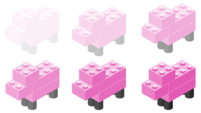 Abstract Pink Lego Sheep abstract abstract art abstract design lego pink sheep