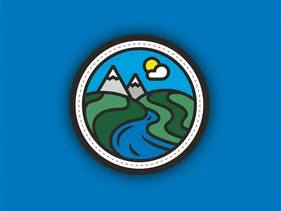 Brawn & Ginger Embroidered Patch badge branding design icon illustration illustrator logo minimal mountain vector