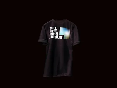 All Hail King Jesus apparel apparel design big vision design dollarfontclub fonts gradient minimal modern shirt design typography