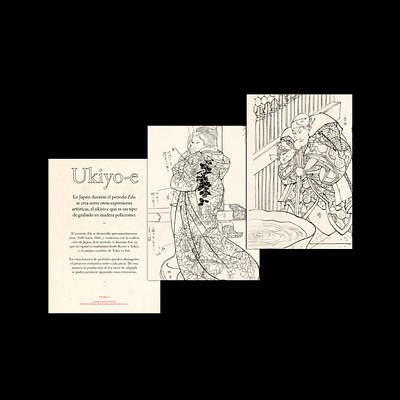 Ukiyo-e design designer editorial design editorial layout editorial print editorial type graphicdesign postcard design postcard project typography typography design