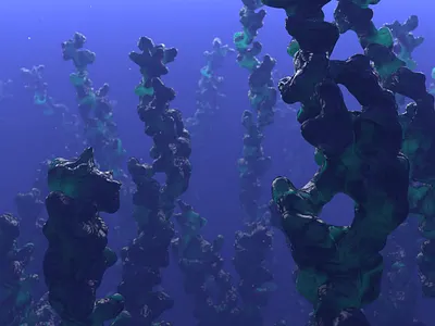 Coral Reef 3d animation cinema4d loop mograph motion design motion graphics redshift render seamless loop xparticles