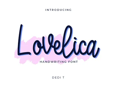 Lovelica birthday card branding design font font design hand lettering handwriting font handwritten signature signature font