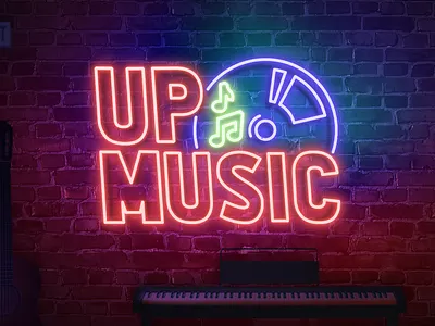 Up Music 3d branding design logo music student tv tv show tv shows