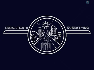 Dedication is everything branding dedication design illustraion illustration logo mascot mascotlogo vector
