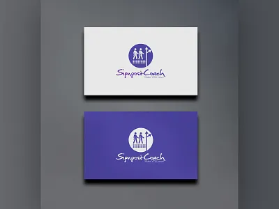 Signpost Logo blue brand brand identity clean colorful corporate creative design handwritten icon icon base logo logodesign logos sign signpost typhography