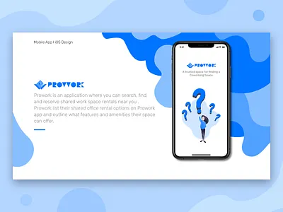 Prowork IOS Presentation app design co working space ios app ios design ui design