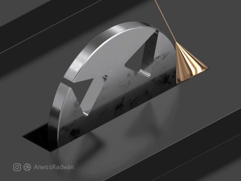 Synchronized Pendulum 3d design 3dmodel abstact animation 3d cinema4d pendulum synchronized pendulum