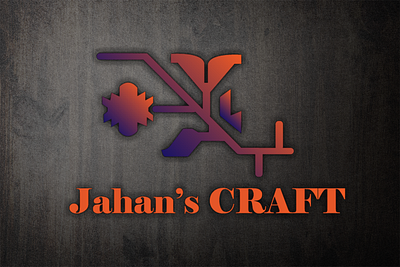 Logo design for " JAHAN'S CRAFT " branding design illustration logo vector vector art vector illustration