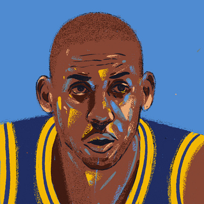 Reggie Miller basketball design face illustration illustrator people player portrait portrait art portrait illustration portrait painting procreate