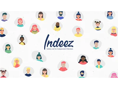 Indeez Styleframes 2d animation animation 2d character design characters corporate animation fourplus graphics motion design storyboard styleframes textures vector