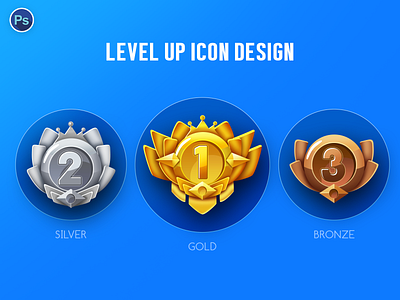 Game level icon 2020 trend game art game asset game design game icon game icons game item game level icon design level design level up levels photoshop progress bar trendy design