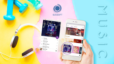 Music App- Suusoft app design application mobile app music app suusoft