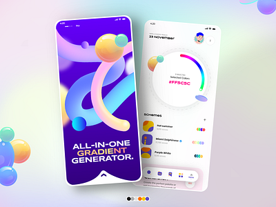 Color/palette generator concept animation app branding color picker dashboard design icon illustration ios app landing page logo mobile mobile app print product design typography web design