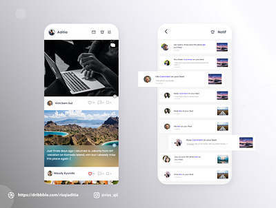 Make an Activity Feed UI/UX Design app branding dailyui dailyuichallenge design mobile app design modern ui ux website