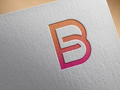 B paper Design branding concept design icon illustration logo logo design minimal symbol vector