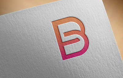 B paper Design branding concept design icon illustration logo logo design minimal symbol vector