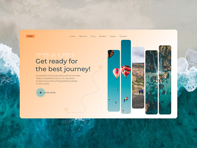 Tourist Agency design design shot travel web web design