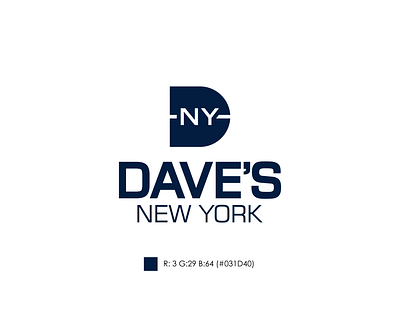 logo designa for dave's new york branding designs logo minimal typography vector