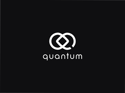QUANTUM AR/VR app ar black branding clean design icon logo logo design solid ui vr