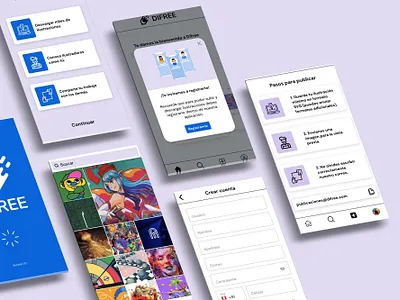 DIFREE app design free ilustrations ui ui ux ui design uidesign uiux ux ux ui ux design uxdesign uxui