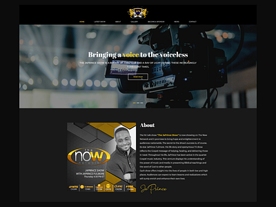 JaPrince Show business design ui ux web website design