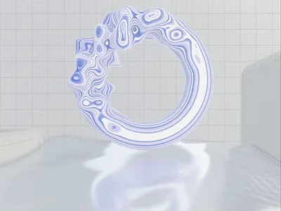 Milky torus 3d deform milk reflection torus