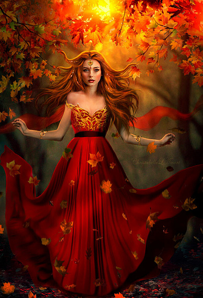 Autumn Fairy bookcoverdesign digitalart fantasyart photoart photomanipulation