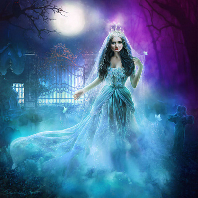 Ghost Bride bookcoverdesign design digitalart fantasyart photoart photomanipulation