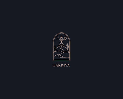 Barriya arabic arabic logo boho boho logo clean desert desert logo illustration logo logodesign logotype minimalistic modern logo organic outdoors tent tent logo