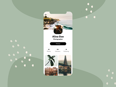 Daily UI #006 | User Profile 006 dailyui photographer ui user profile