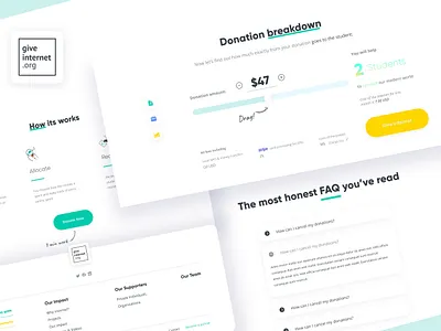 🌍 Landing Page Sections brakdown clean design faq footer footer design landing page landing page concept sections slider ui slider white design