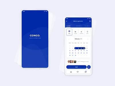 Mobile Application . Leave requests app app design application design digital ux uxui