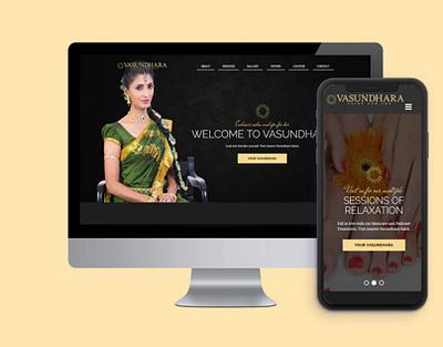 Vasundhara Salon 3koti 3koti websolutions beauty parlor design salon ui website