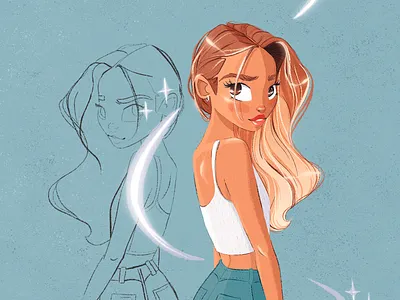 Girl Character | Illustration anime art avatar character character design illustration portrait portrait art sketch sketches