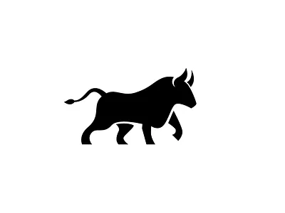 bull+power animal animal logo bull dribbble logo logo design modern nature power simple