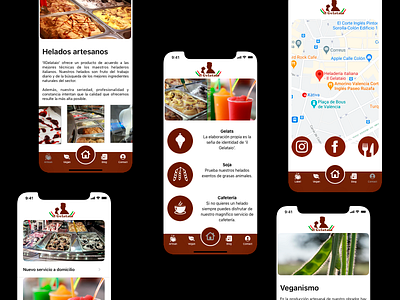 UI ice cream shop blog ios ios app rss ui ui design