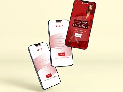 Fashion Login/SignUp UI adobe photoshop adobexd graphic design illustration ui design ux design