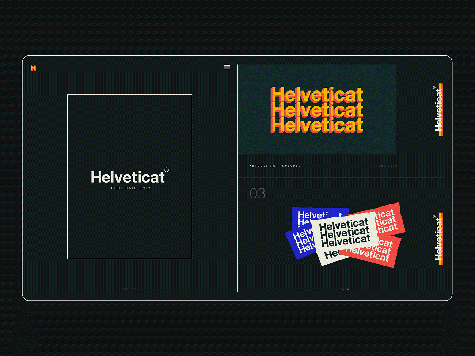 Helveticat | Cool Cats Only branding collage cool graphic design helvetica illustration logo marketing material nikola obradovic design noise ondsn print design retro typography uiux vintage visual visual identity web design