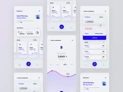 Currency Converter App account adobexd bitcoin convert currency currency exchange design money ui wallet