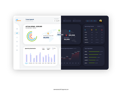 Data Analytics Dashboard dark ui dashboard data analytics interaction minimal product design travel ui ux web