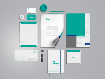 Xima branding design leaflet mockup visual design visual identity