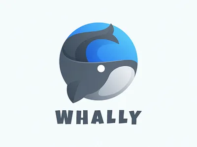 whale app colorful coreldraw design e sport figma fish forsale good ilustrator logo logos logosai new nice sport trending vector whale whale logo